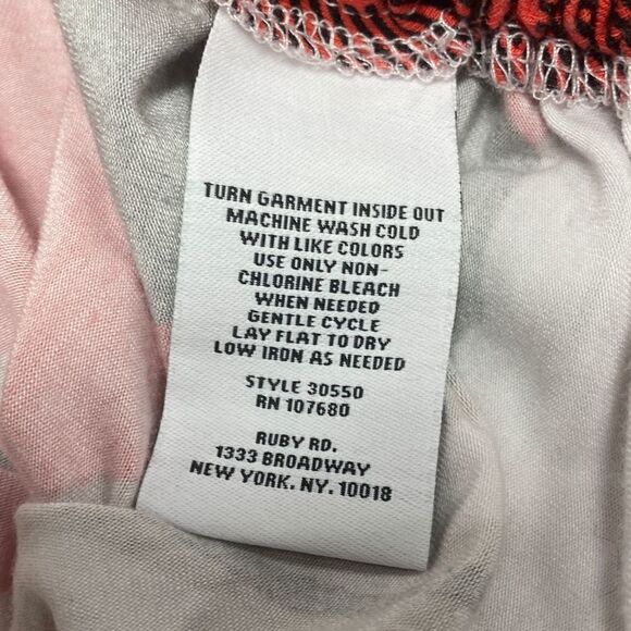 Ruby Rd Multi 3:4 Sleeve Tunic Top Size Large - Picture 5 of 5